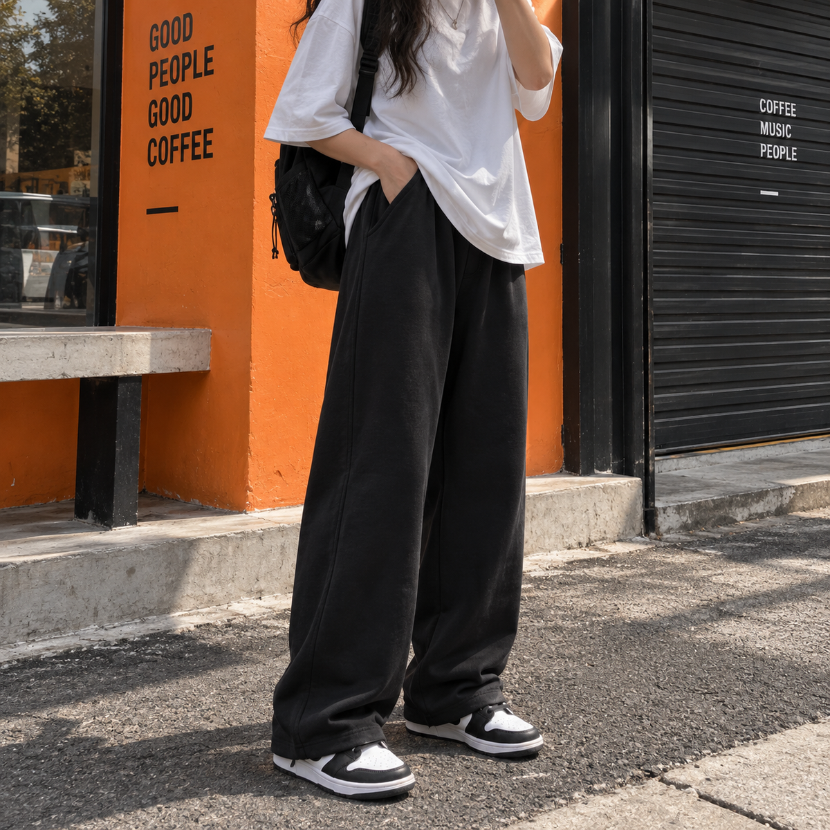 Wide pant - Black