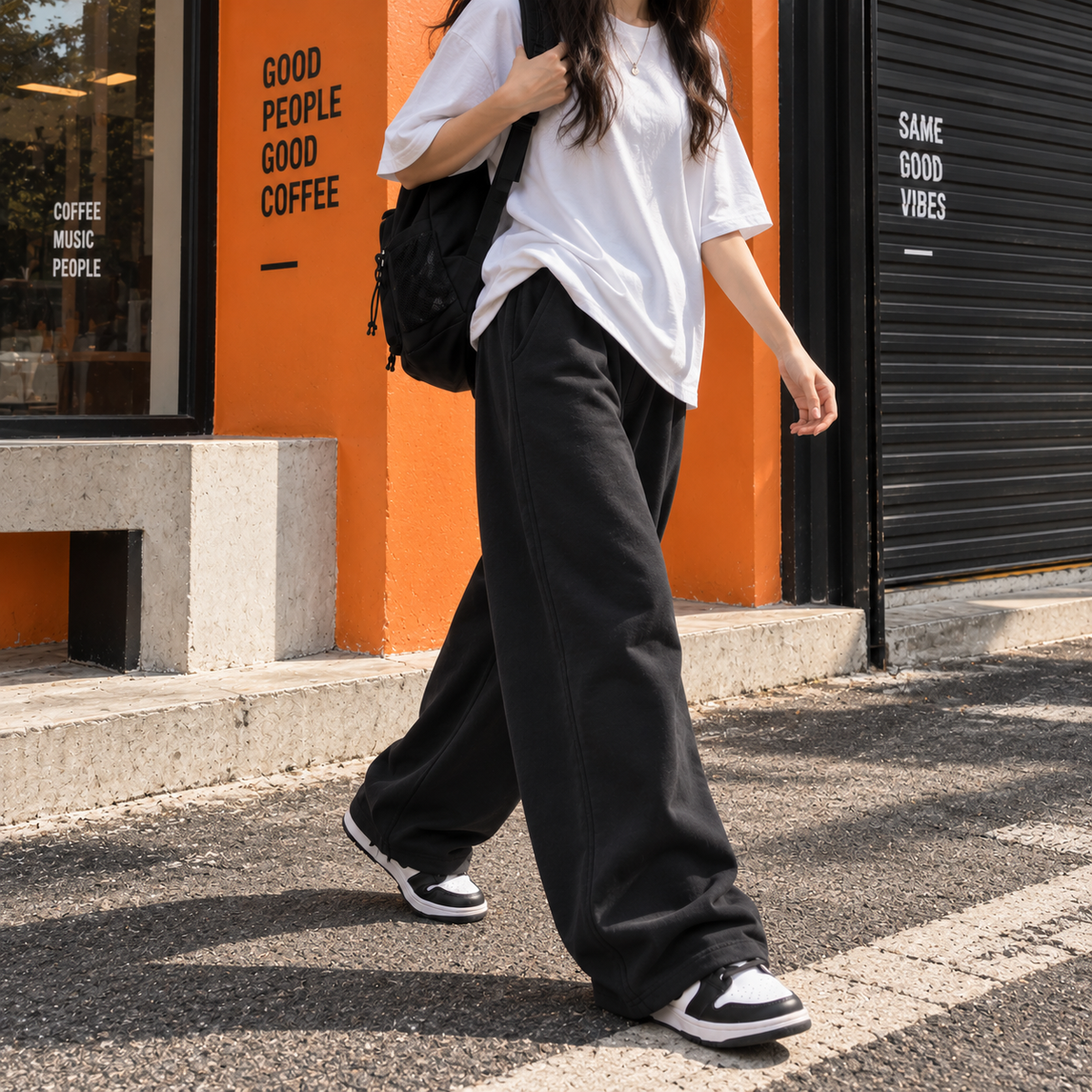Wide pant - Black