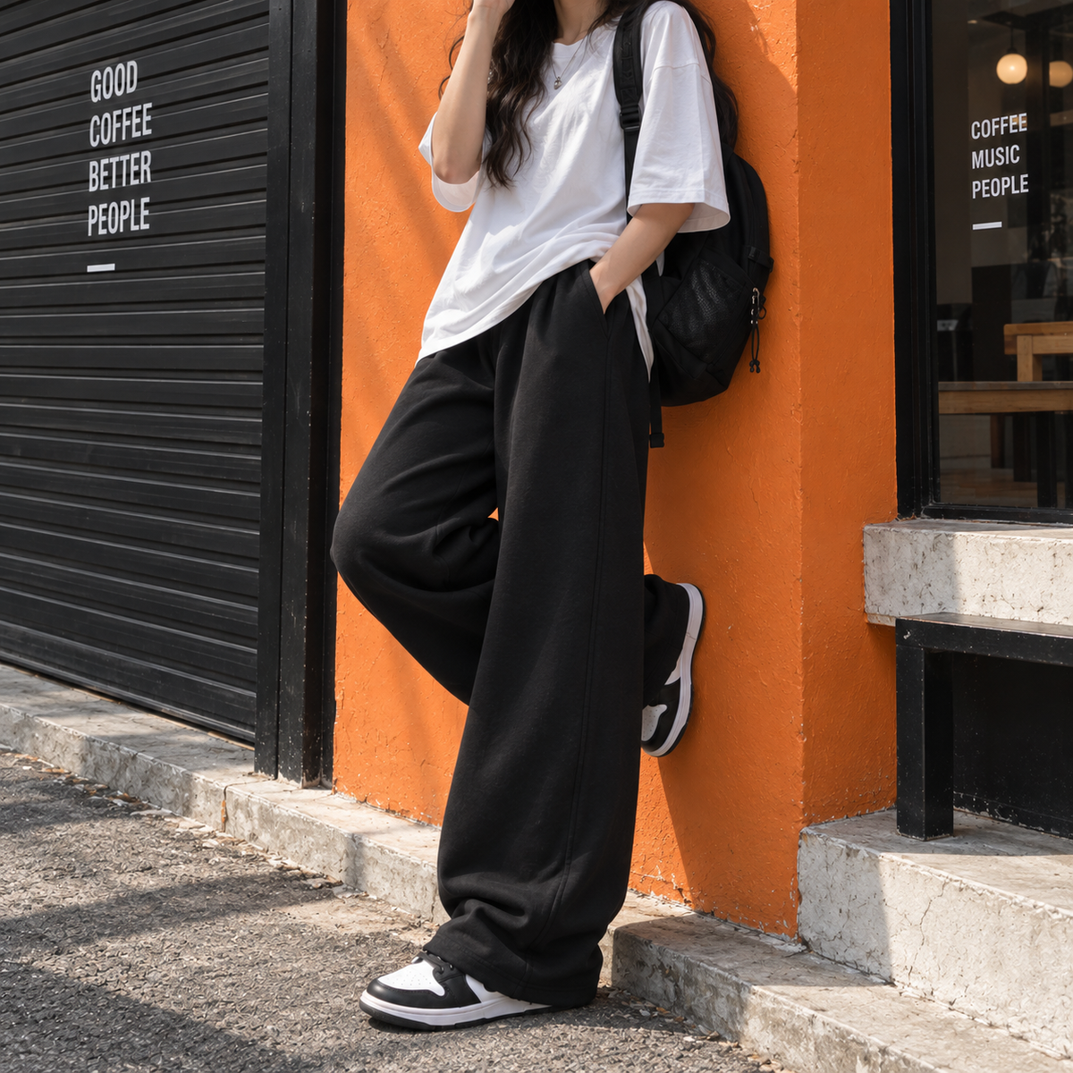 Wide pant - Black