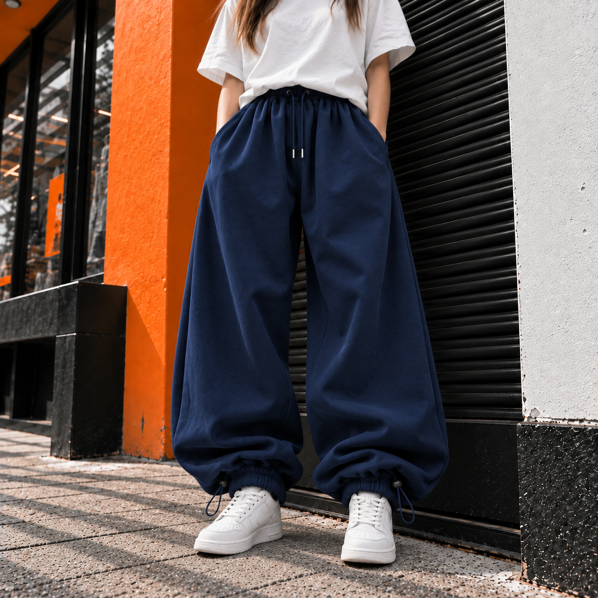 Super wide pant - Navy