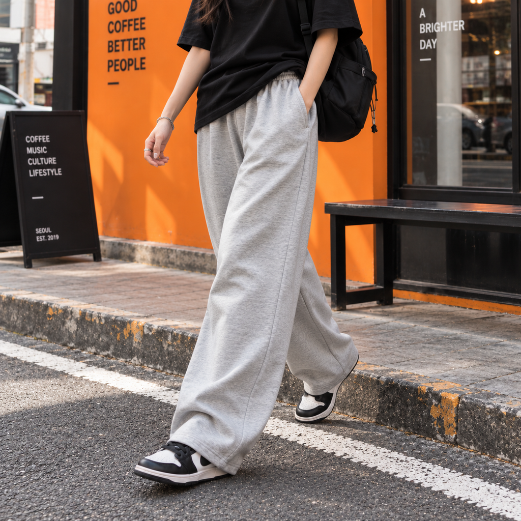 Wide pant - Grey