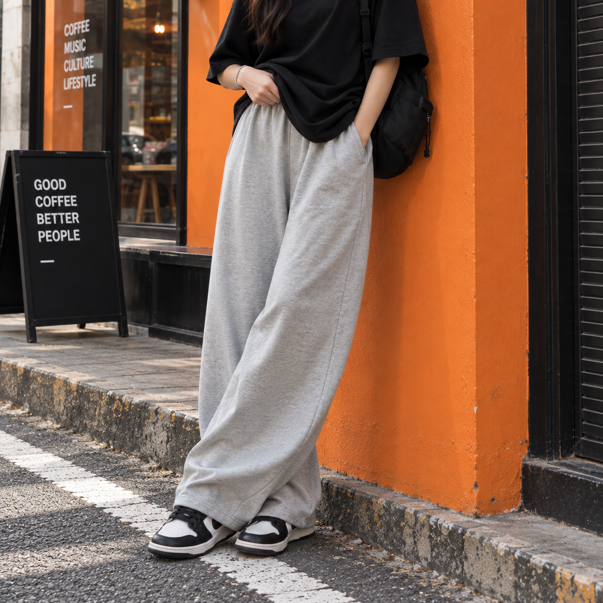 Wide pant - Grey